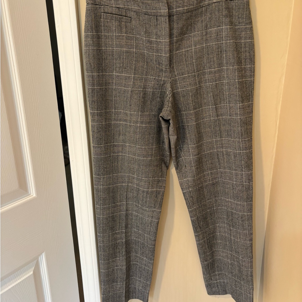 Talbots Black And White Houndstooth Trousers